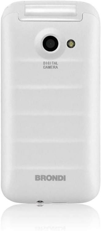 BRONDI FOX BIANCO TELEFONO CELLULARE DUAL SIM 1.77 RADIO FM GSM BLUETOOTH 1.3MP