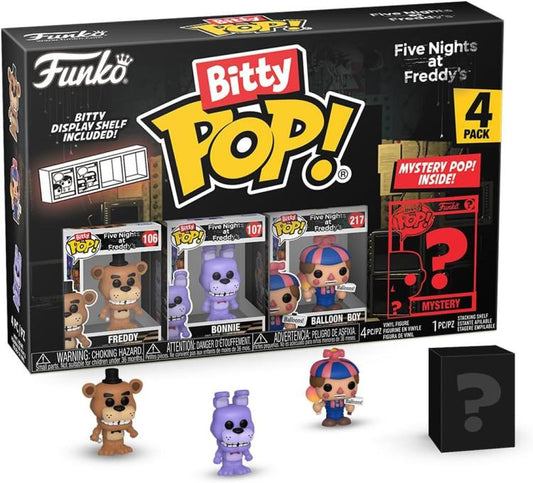 Funko Bitty Pop! Fnaf 4Pack - Freddy/Bonnie/Ballon Boy + Figure Mystery Vinyl