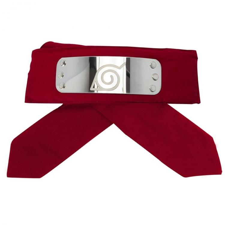 ABYSTYLE NARUTO SHIPPUDEN - KONOHA ROSSO FASCIA PER CAPELLI RED COSPLAY COSTUME