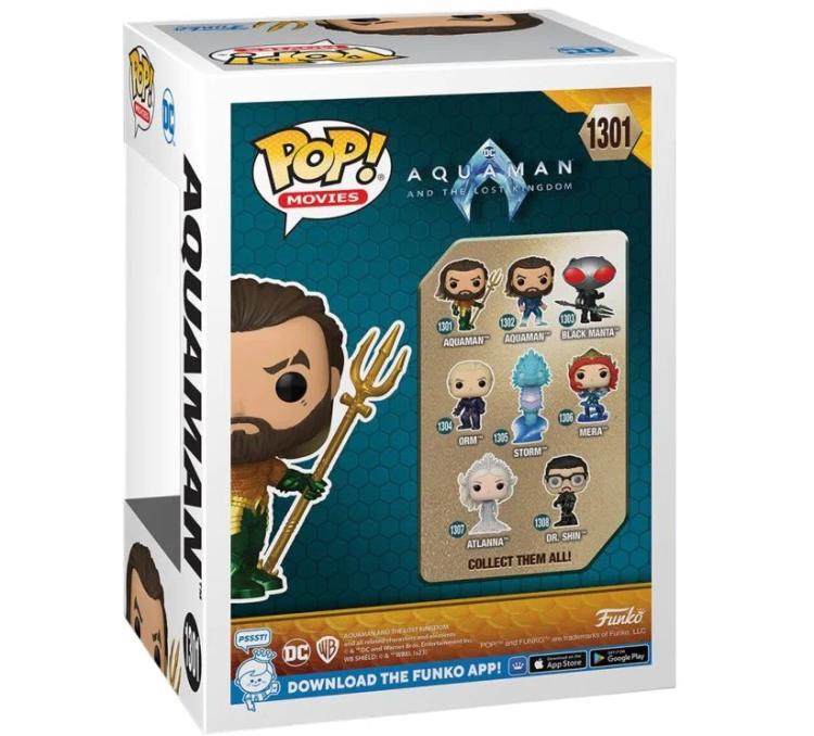 Funko Pop ! Movies Aquaman And Lost Kingdom -(1301) Acquaman Diamond Glitter Exm
