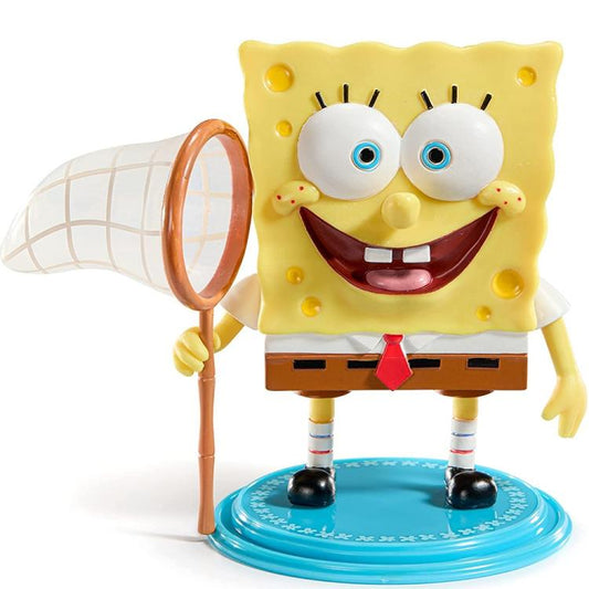 BENDYFIGS - SPONGEBOB SQUAREPANTS (SPONGEBOB) FIGURE WITH DISPLAY STAND GIOCO
