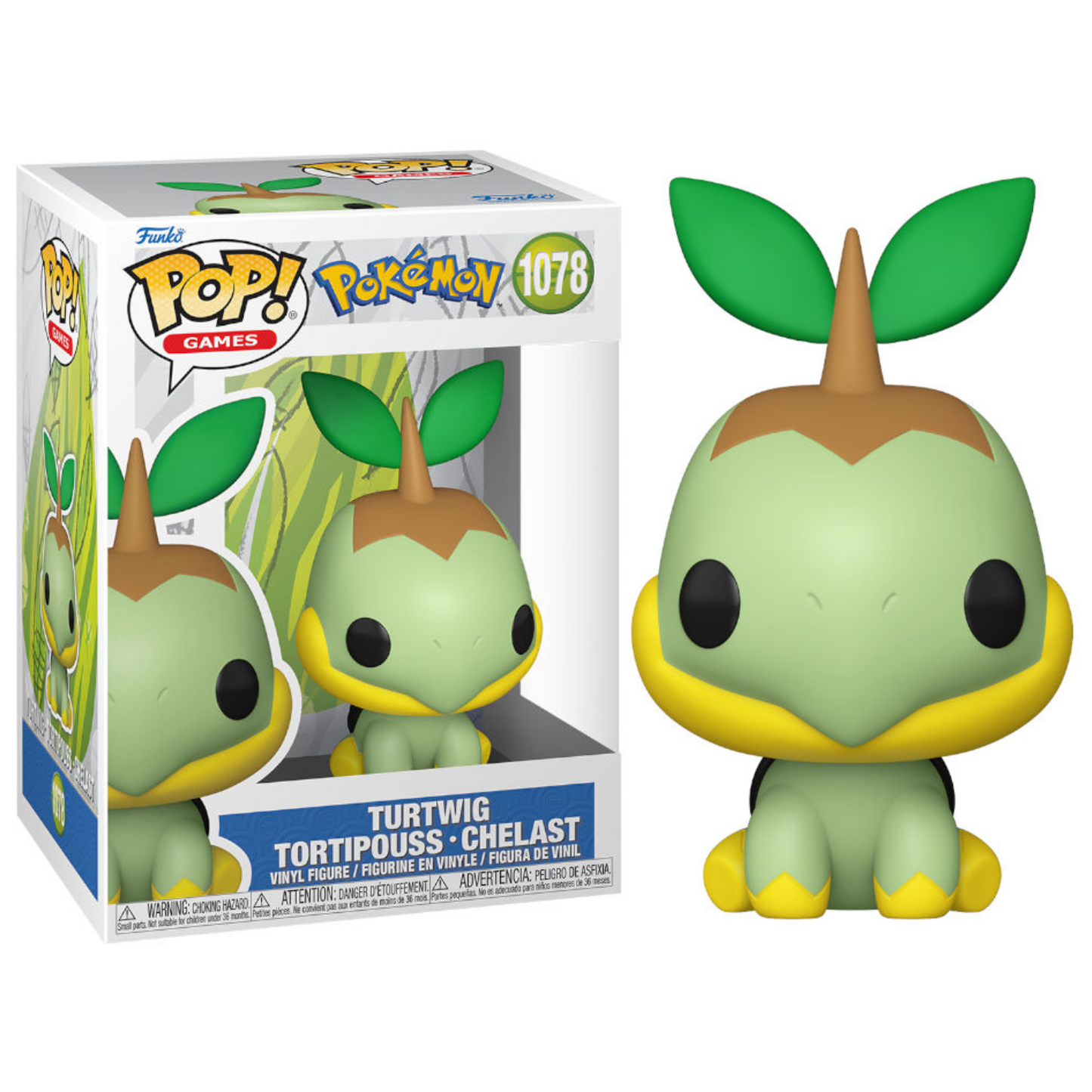 Funko Pop ! Games - Pokémon (1078) Turtwig Vinyl Figure 9cm (Preordine)