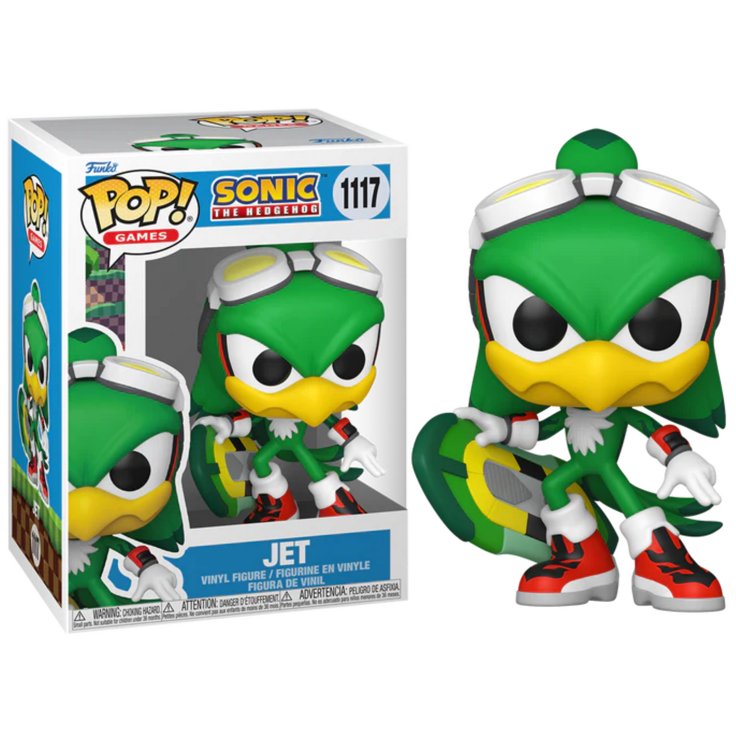 Funko Pop ! Games - Sonic (1117) Jet Vinyl Figure 9cm (Preordine)