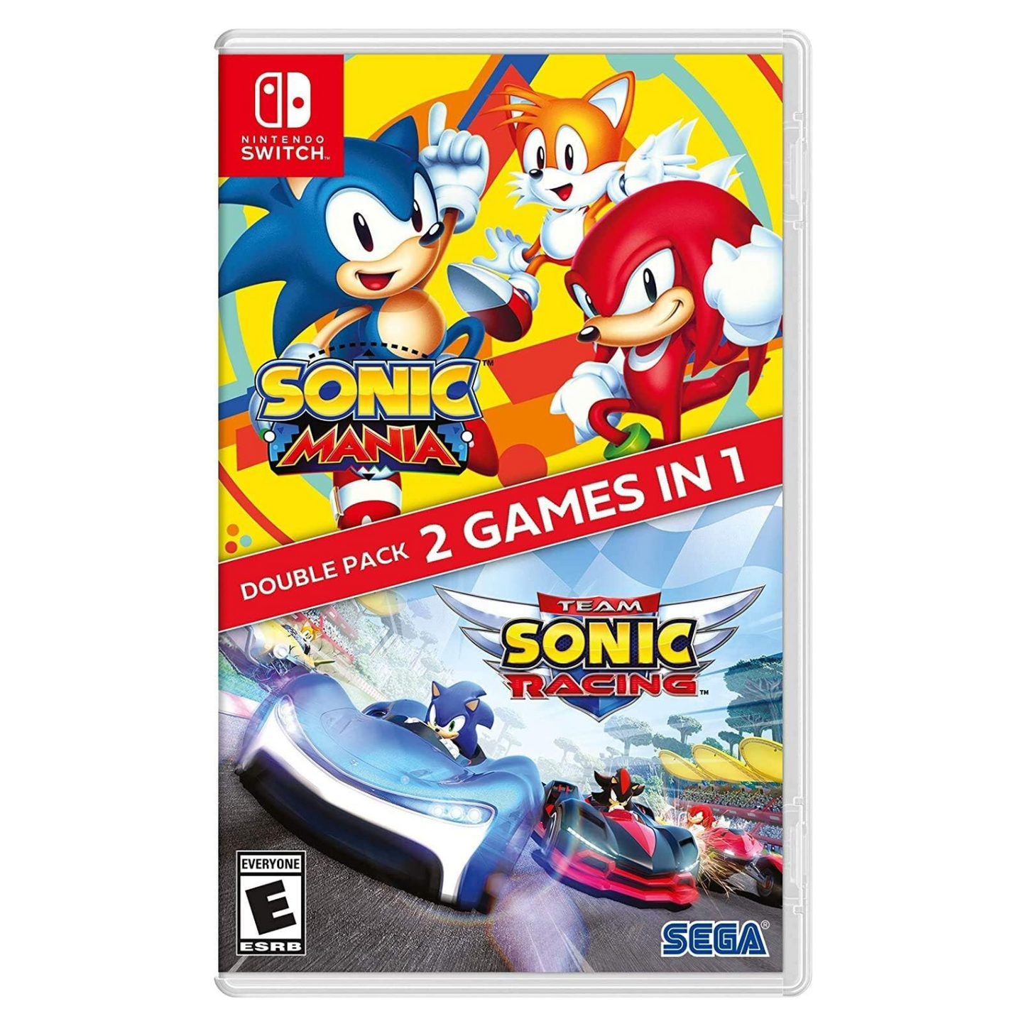 Sonic Mania + Team Sonic Racing Double Pack Nintendo Switch Gioco Nuovo EU