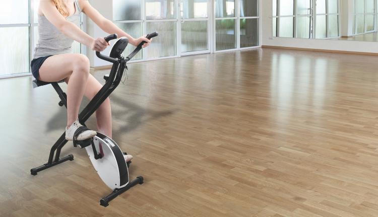 Fitlover Cyclette Richiudibile Pedali Palestra Bicicletta Fitness Pieghevole