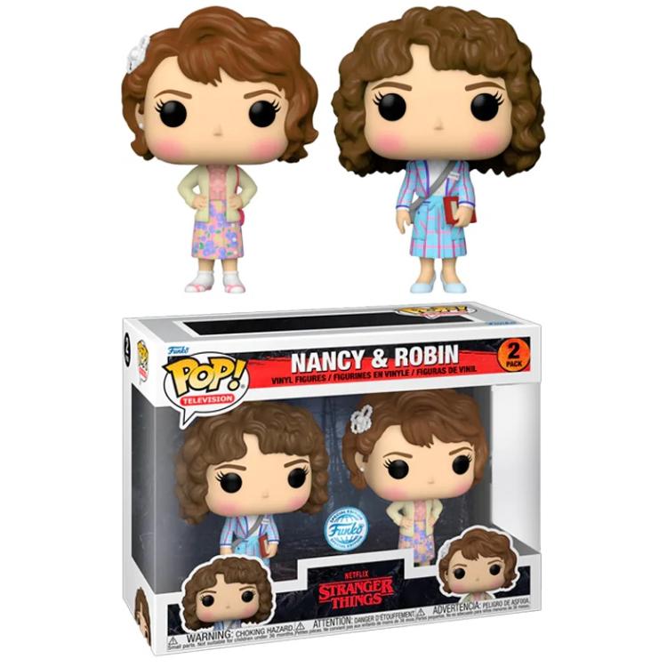 Funko Pop ! Stranger Things S4 - 2 Pack Nancy & Robin (Special Edition) 9Cm