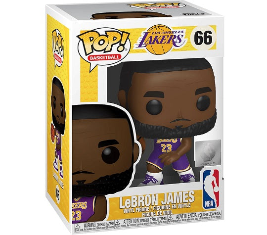 Funko Pop ! Basketball Nba Los Angeles Lakers - (66) Lebron James Figure 9Cm