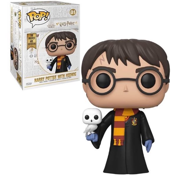 Funko Pop ! Movies - Harry Potter - (01) Harry Potter With Hedwig Giant 46Cm