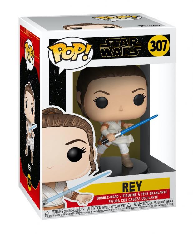 Funko Pop Star Wars 307 Rey Vinyl Action Figure Statuetta Da Collezione Statuina