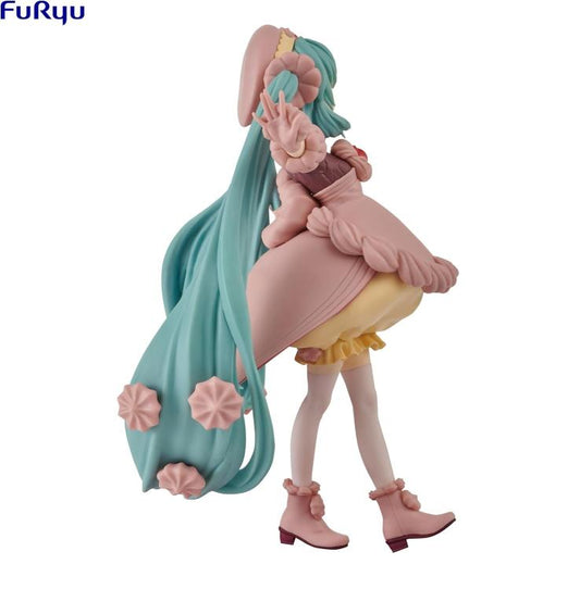Furyu Hatsune Miku Sweetsweets Strawberry Chocolate Figure Pvc 17Cm Statuetta