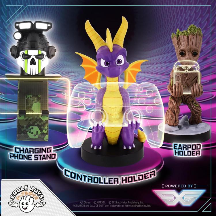 Cable Guys - Gaming (Spyro) Statuetta Stand Base Ricarica Smartphone Controller