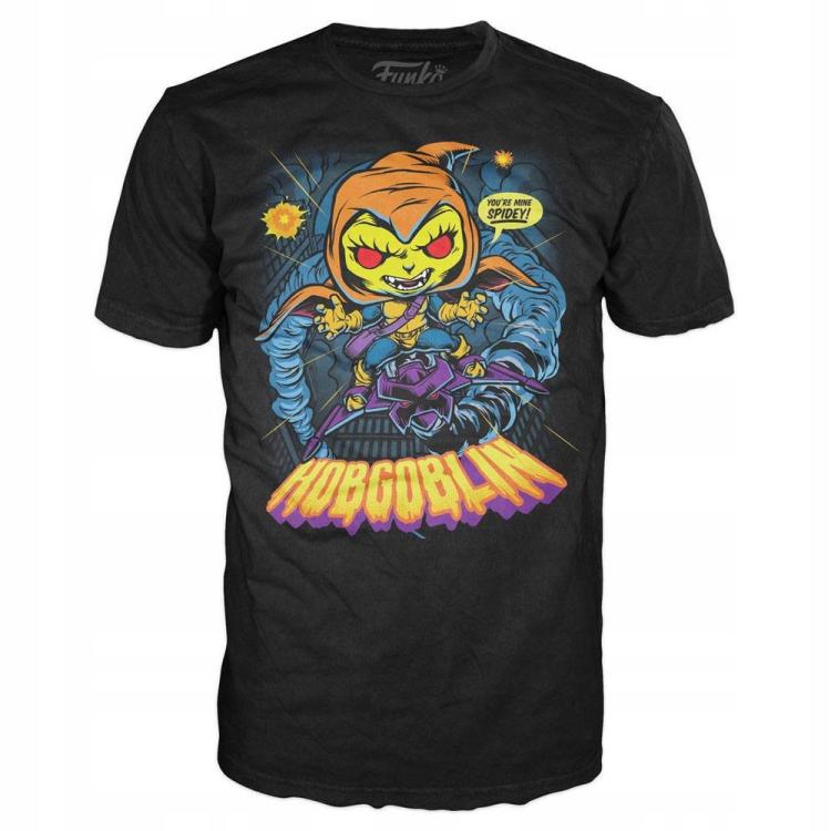 Funko Pop ! Tees Marvel Hobgoblin 36 Art Series Special Edition Glows T-Shirt L