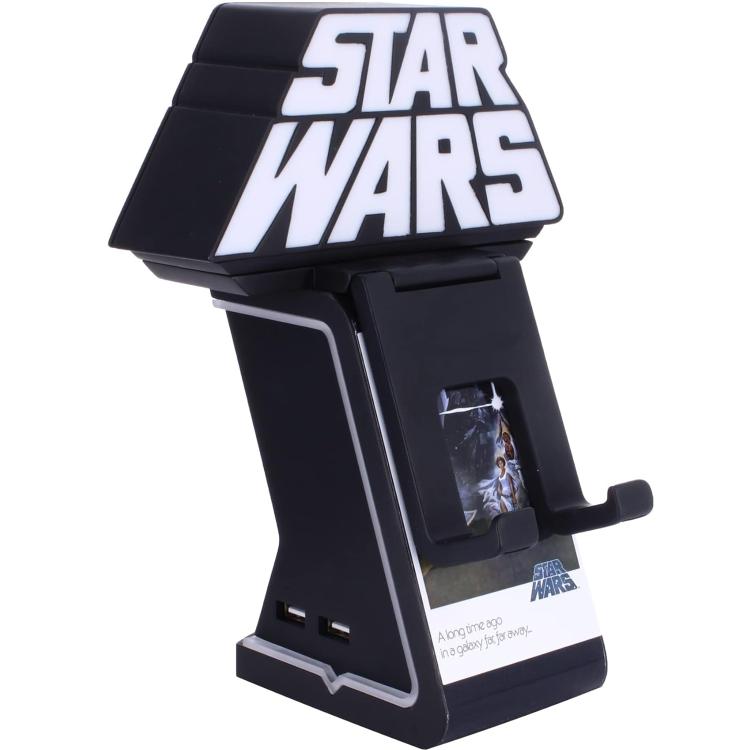 Cable Guys Star Wars Logo Lampada Statuetta Base Ricarica Smartphone Controller
