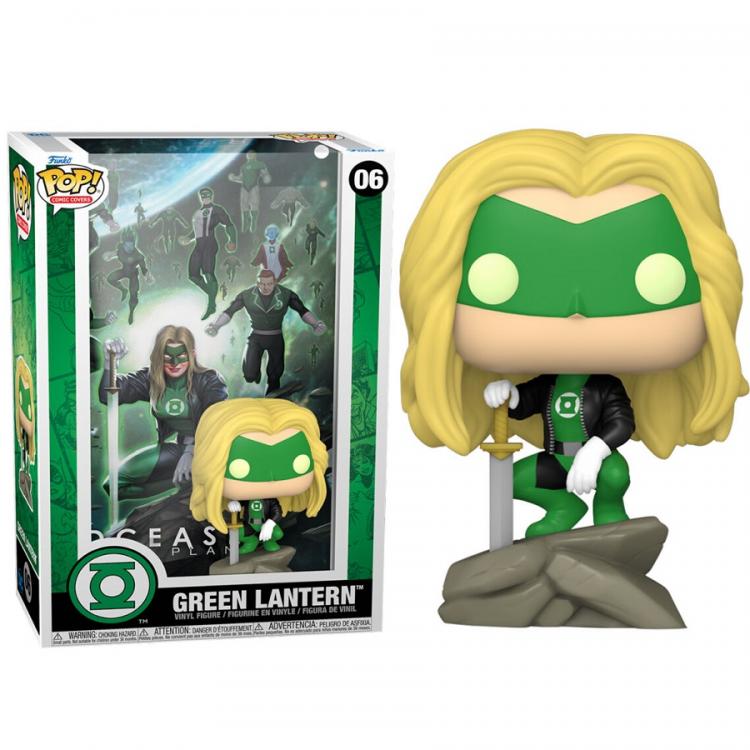 Funko Pop Comic Cover Marvel Dc - Green Lantern (06) Vinyl Figure Da Collezione