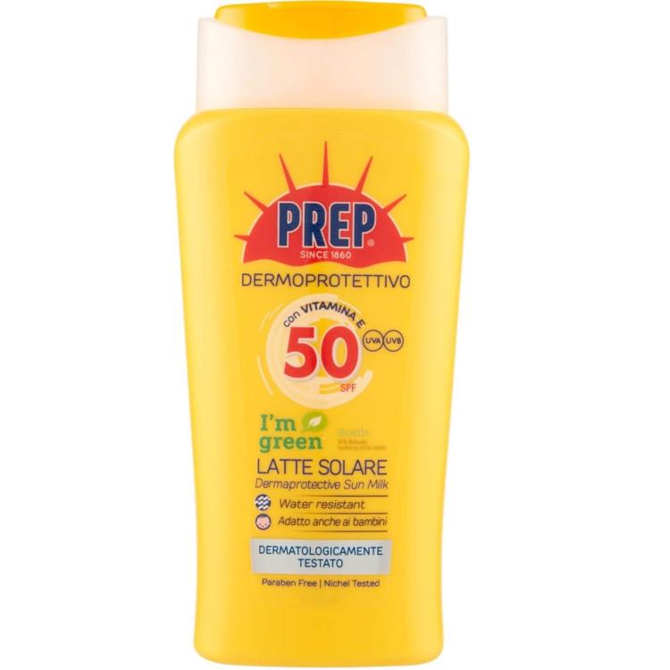 Prep - Latte Solare Dermoprotettivo Spf 50 Protezione Solare Raggi Uva-Uvb 200Ml