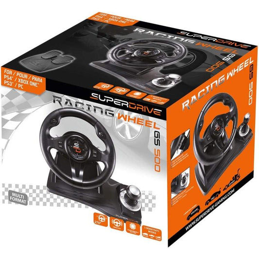 Superdrive Volante Racing Drive Pro Gs500 Leva Cambio Pedali Ps4-Xbox One-Pc-Ps3