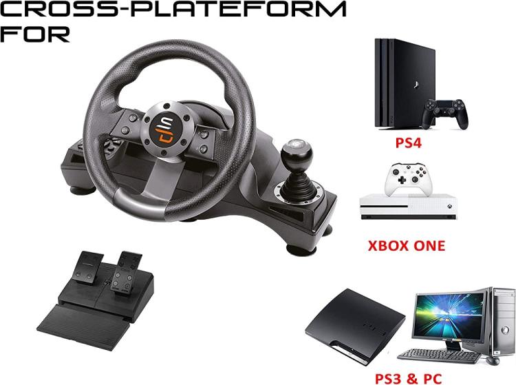 Superdrive Volante Racing Drive Pro Gs700 Leva Cambio Pedali Ps4-Xbox One-Pc-Ps3