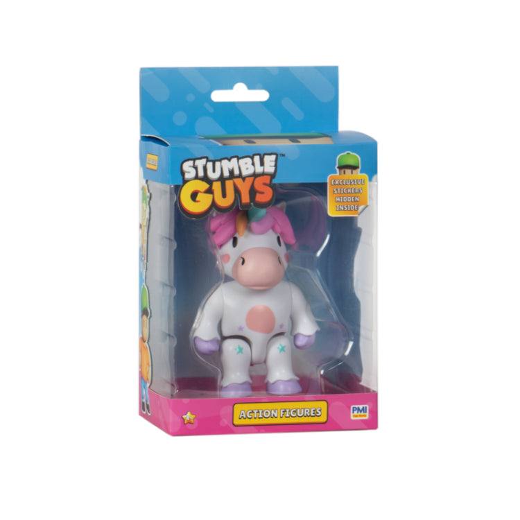 Stumble Guys Action Figure Pmi Sprinkles Con Adesivi Esclusivi Nascosti Unicorno