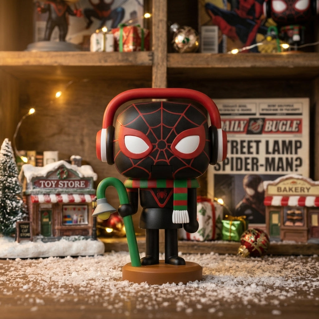 Funko Pop ! Marvel Spider-Man - (1618) Miles Morales (Nutcracker) Holiday Vinyl Figure 9 Cm