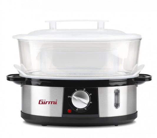 Girmi Vp26 Vaporiera Elettrica 3 Piani Acciaio Inox 12L 3X4L 750W Pentola Vapore