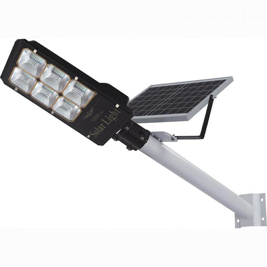 Lampione Led + Pannello Con Solare Staffa E Telecomando 400W Ip66 Faro Stradale