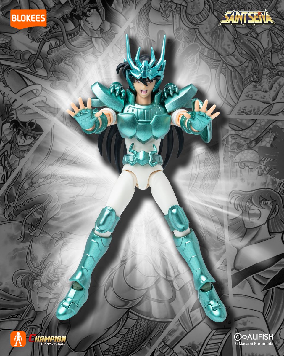 Blokees Saint Seiya: Champion Class 09 (Dragon Shiryu) Figure Cavalieri Zodiaco 75010