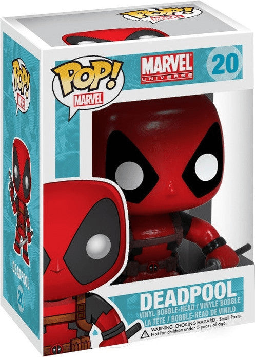 Funko Pop ! Marvel Universe - (20) Deadpool W/ Gun E Sword Figure Vinyl 9Cm