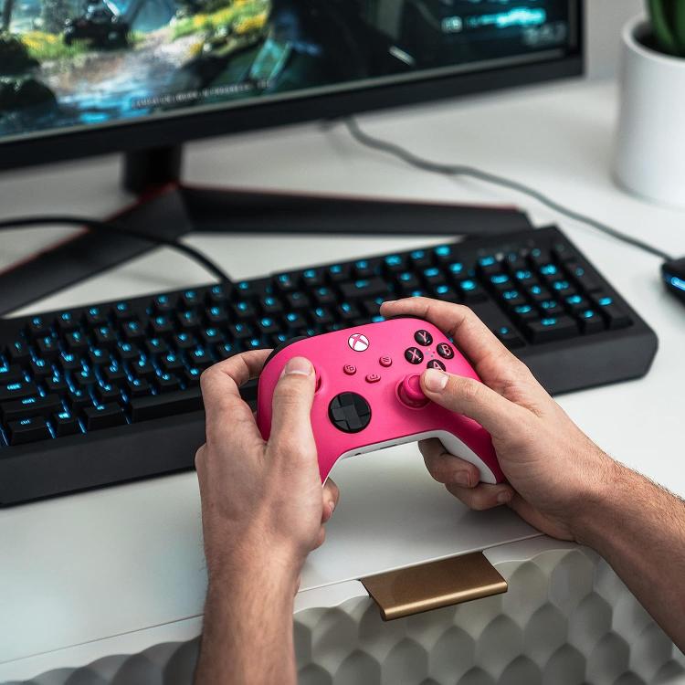 CONTROLLER MICROSOFT XBOX SERIE X/S ONE WIRELESS DEEP PINK JOYPAD ROSA PC NUOVO