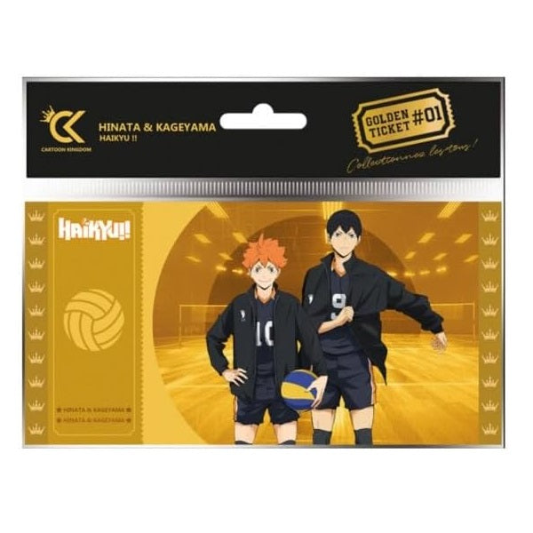CARTOON KINGDOM - GOLDEN TICKET: HAIKYU! (HINATA & KAGEYAMA) #01 DA COLLEZIONE
