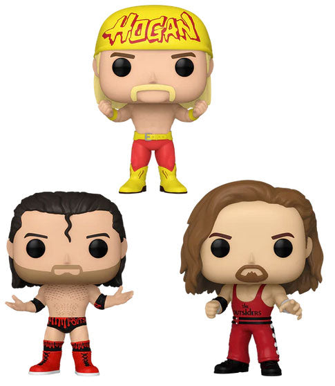 Funko Pop ! Wwe (3 Pack) (Nwo) Hogan & The Outsiders Vinyl Figure Wrestling 9Cm