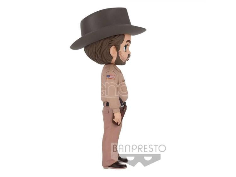 BANPRESTO Q POSKET (STRANGER THINGS) NETFLIX - HOPPER STATUETTA PVC FIGURE 14CM