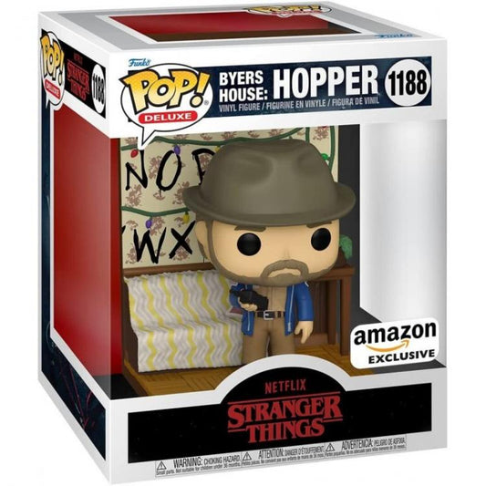 Funko Pop ! Deluxe Byers House Netflix Stranger Things - Hopper (1188) Figure