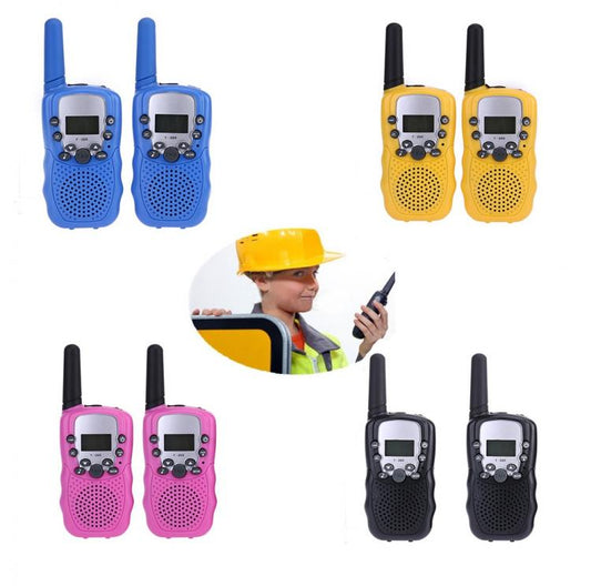COPPIA WALKIE TALKIE 2 pz RICETRASMITTENTI VOX MULTI CANALI WIRELESS 3KM TORCIA