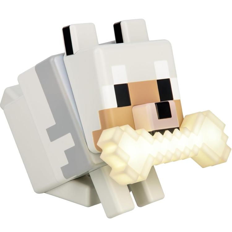 Paladone Minecraft Lampada Da Tavolo - (Wolf Light) - Led Luce Notte A Batterie