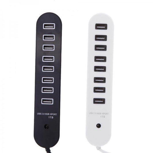 Ciabatta Hub Usb 8 Porte 1tb Multipresa Pendrive Pc Stazione Ricarica Smartphone