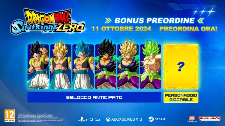 Dragon Ball Sparking! Zero Ps5 Videogioco Playstation 5 Gioco Italiano Pal Dbz