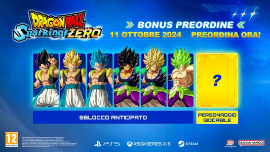 Dragon Ball Sparking! Zero Xbox Series X Videogioco Gioco Italiano Pal Dbz Gt