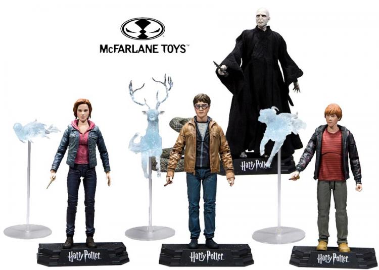 ACTION FIGURE HARRY POTTER I DONI DELLA MORTE 2 STATUA VOLEDMORT 18cm COLLEZIONE