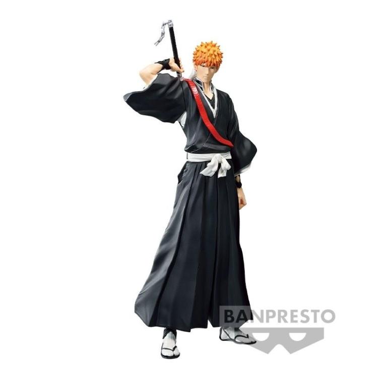BANPRESTO BLEACH SOLID AND SOUL (ICHIGO KUROSAKI) ACTION FIGURE PVC 17CM BANDAI