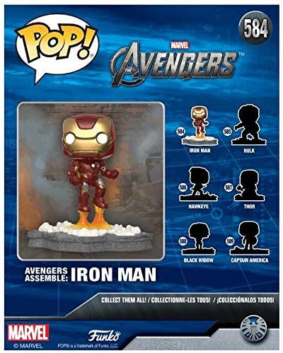 Funko Pop ! Marvel Avengers Deluxe Iron Man (584) Special Edition Bobble-Head