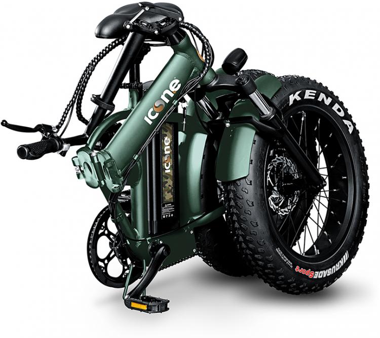 BICICLETTA ELETTRICA FAT-BIKE PIEGHEVOLE A PEDALATA ASSISTITA 20" 250W ICON.E V