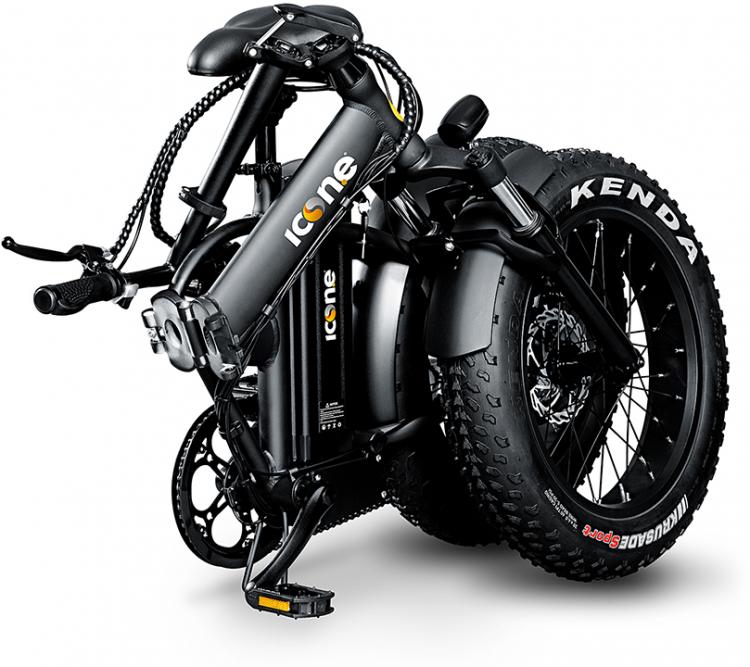 BICICLETTA ELETTRICA FAT-BIKE PIEGHEVOLE A PEDALATA ASSISTITA 20" 250W ICON.E N