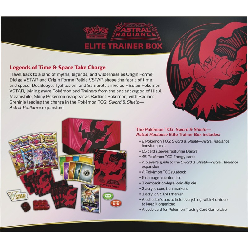 Pokemon - Elite Trainer Box - Sword & Shield (Astral Radiance) Card Game TCG Eng