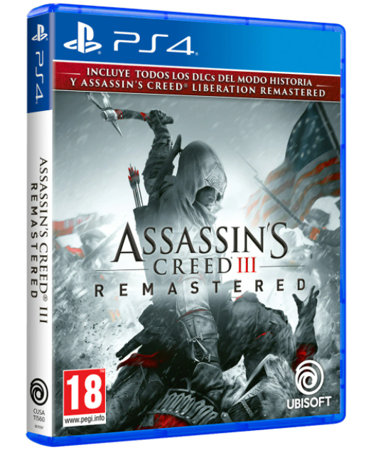 ASSASSIN'S CREED 3 + ASSASSINS CREED LIBERATION REMASTERED HD PS4 GIOCO ITALIANO