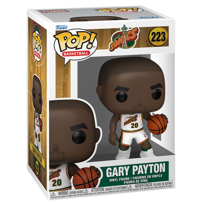 Funko Pop ! Nba Legends - (223) Gary Payton Figure Sonics Seattle 9cm