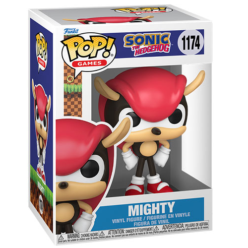 Funko Pop! Games: Sonic the Hedgehog - (1174) Mighty the Armadillo Figure 9cm
