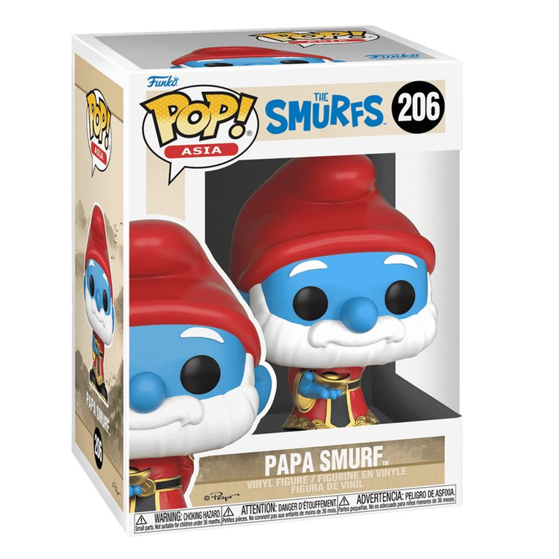 Funko Pop ! Asia I Puffi - (206) Grande Puffo - Papa Smurf The Smurfs 9 cm