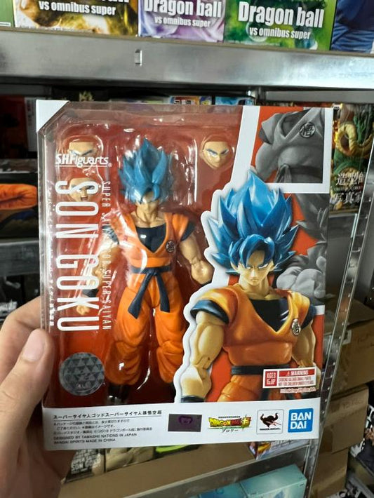 BANDAI SH FIGUARTS : DRAGON BALL SUPER BROLY (SON GOKU) SS GOD SUPER SAIYAN 15CM