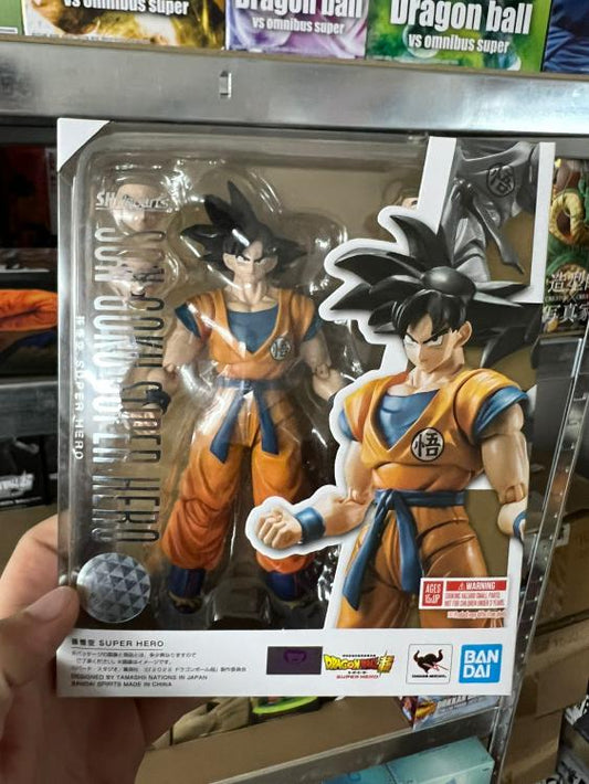 BANDAI SH FIGUARTS : DRAGON BALL SUPER (SUPER HERO SON GOKU) ACTION FIGURE 15CM