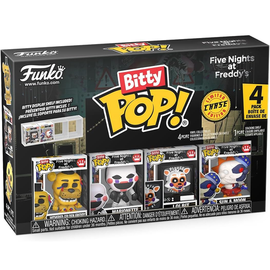 Funko Bitty Pop! Five Nights At Freddy's (4 Pack) w/ Bitty Display - Mini Vinyl Figure 2cm